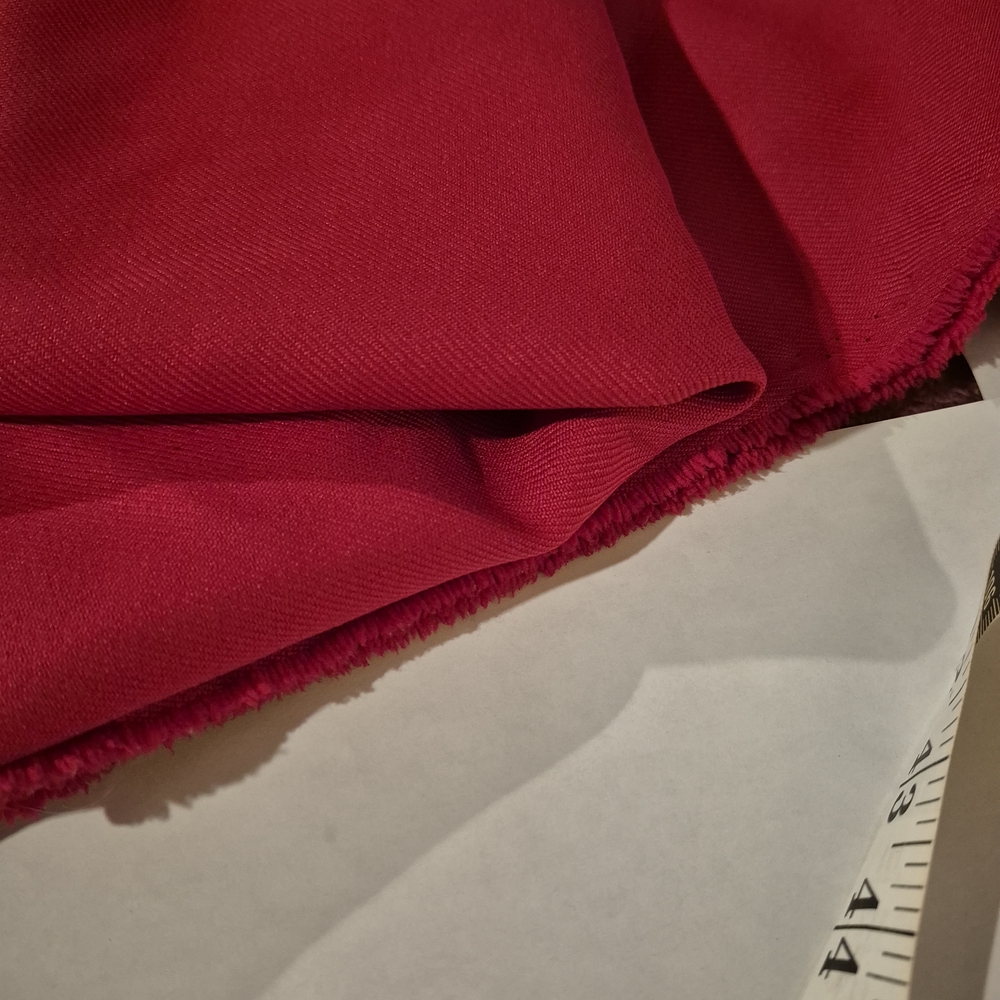 Vibrant Red Fabric - Picture 2 of 2